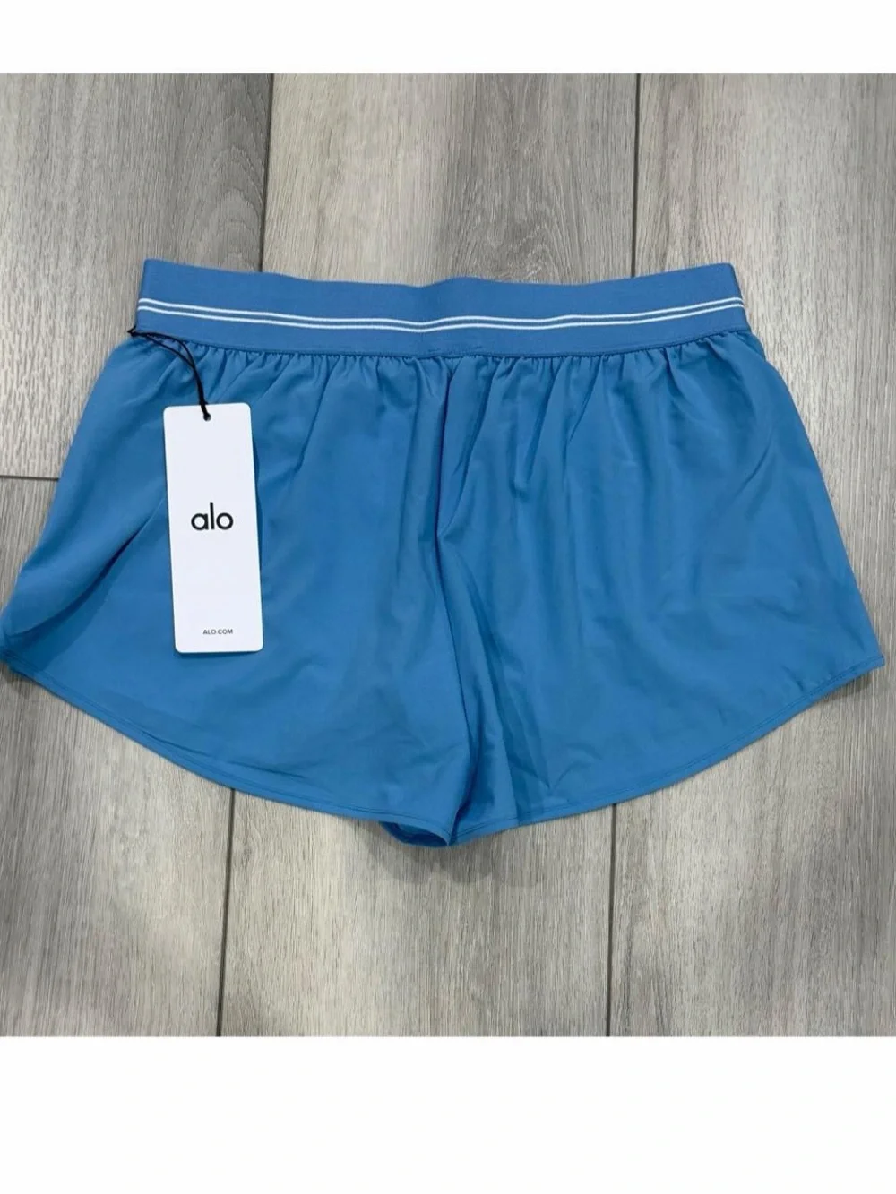ALO Yoga Full Stride Micro Running Short in California Blue. *NWT*